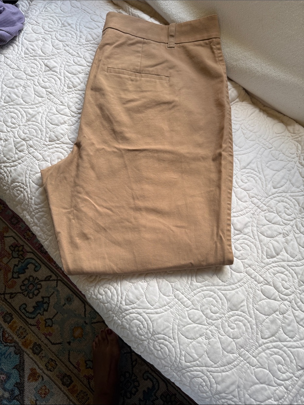 Vince Camuto Cropped Ankle Pants in Camel Tan